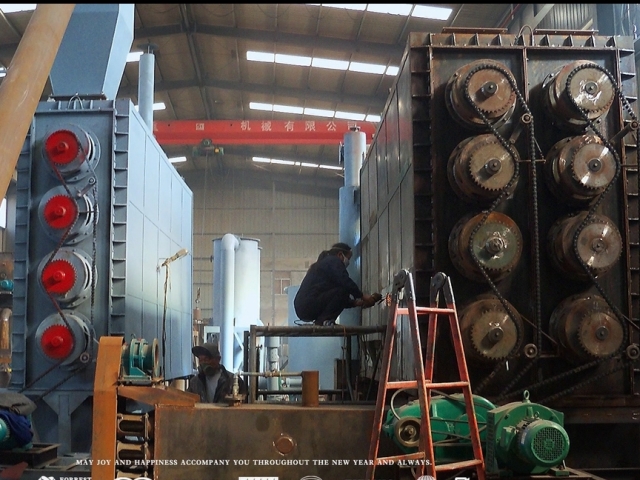 北斗機械展示高品質連續(xù)式活性炭生產設備